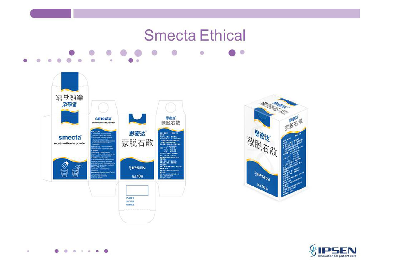 Ipsen Pharmaceuticals China product packaging rebranding and multilingual artwork