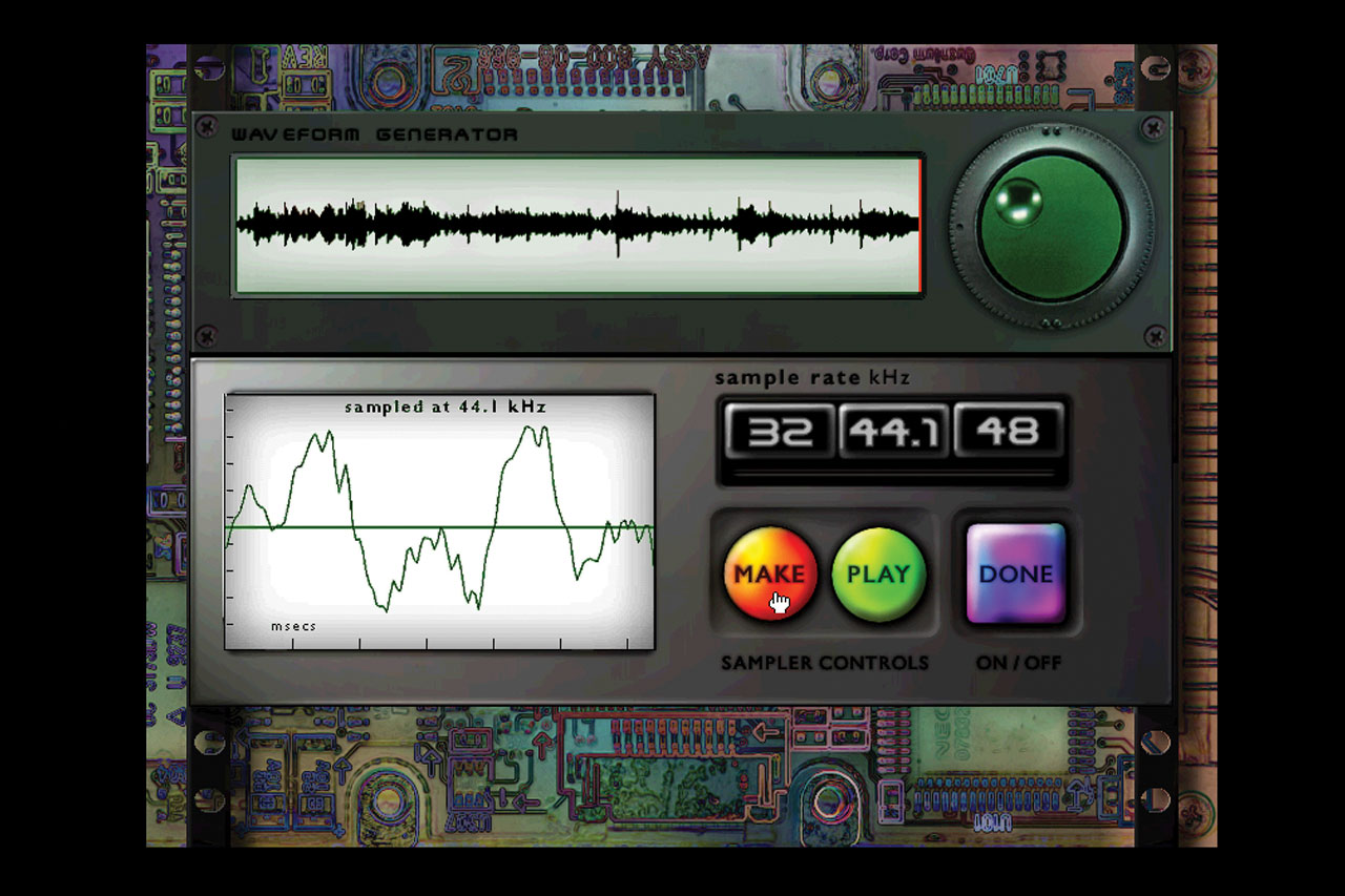 Waveform generator with sample-rate controls