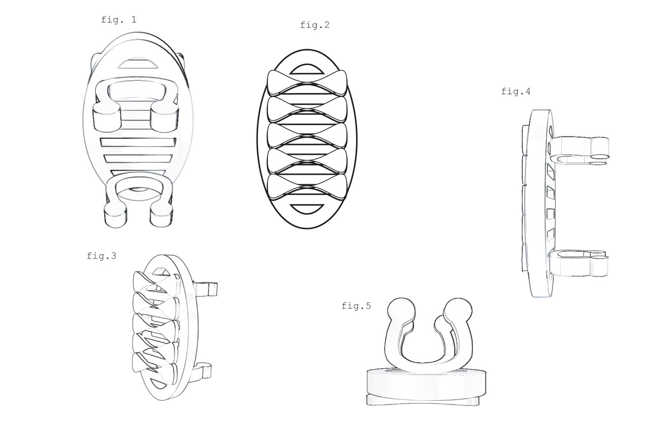 Tongue cleaning clip patent design 2007